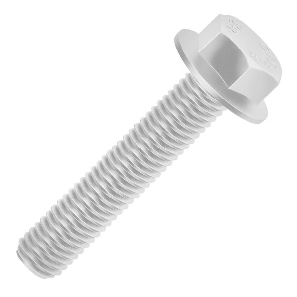 Parafuso Sextavado Flangeado Classe 8.8 Zincado Branco