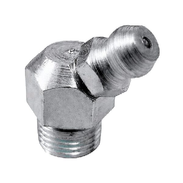 Graxeira 45º Zincado Branco
