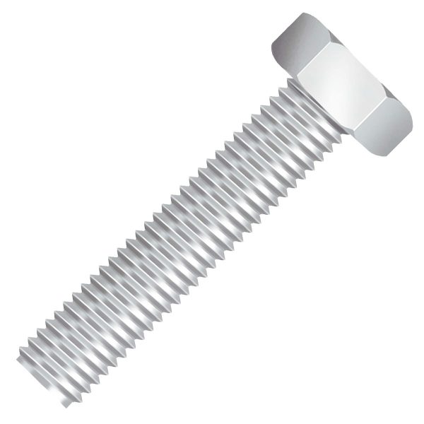 Parafuso Sextavado ASTM A325 NC Zincado Branco